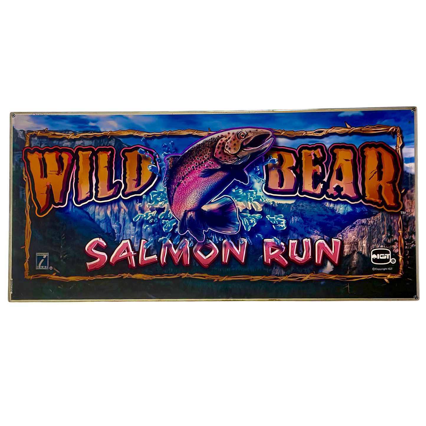 Wild Bear Salmon Run Slot Glass