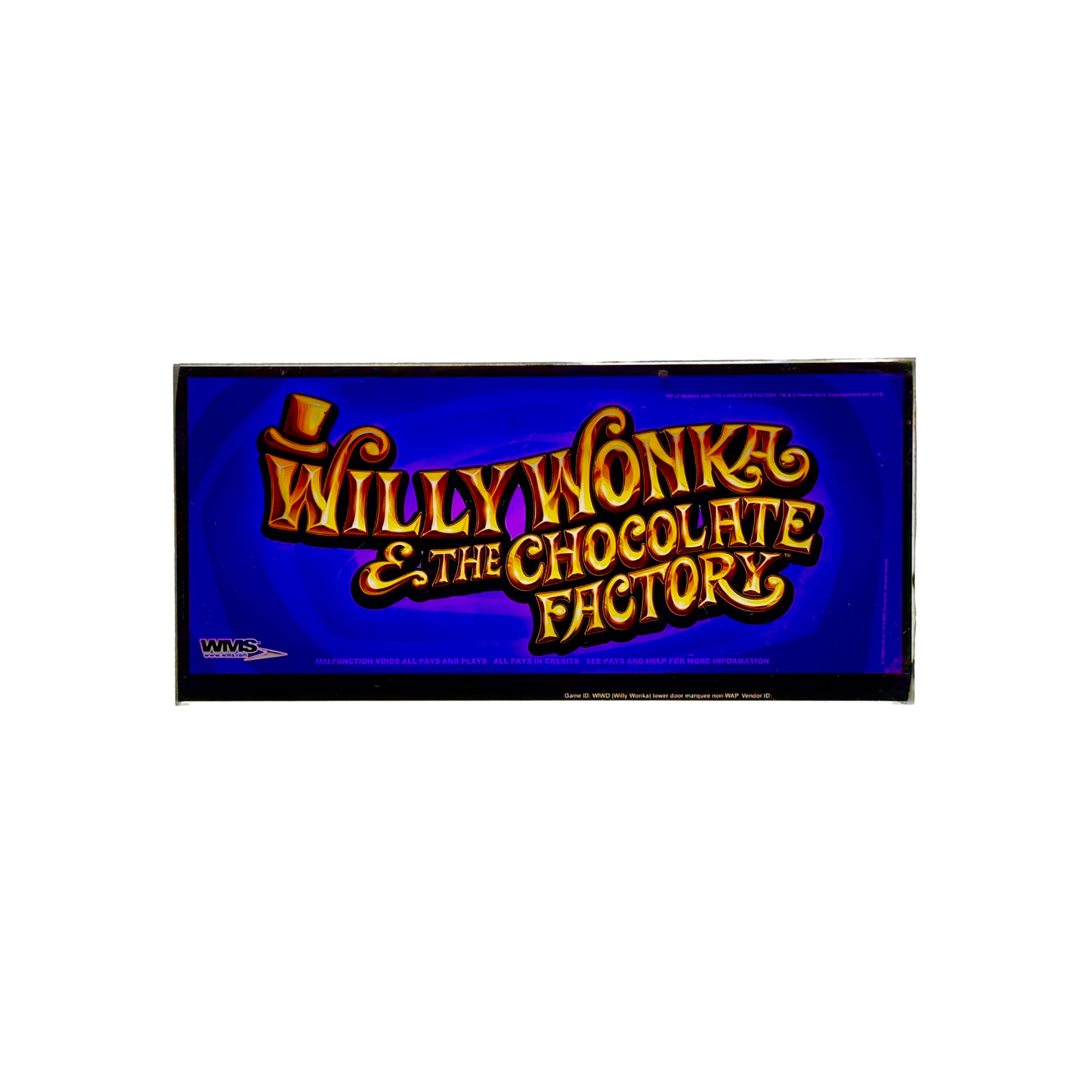 Willy Wonka Slot Glass