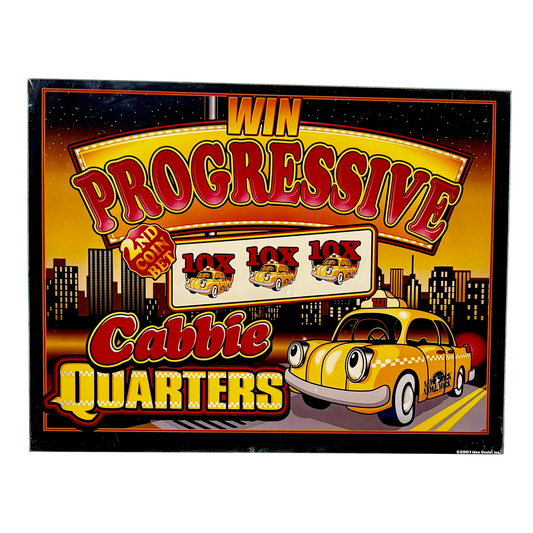 Cabbie Quarters Jumbo Slot Glass