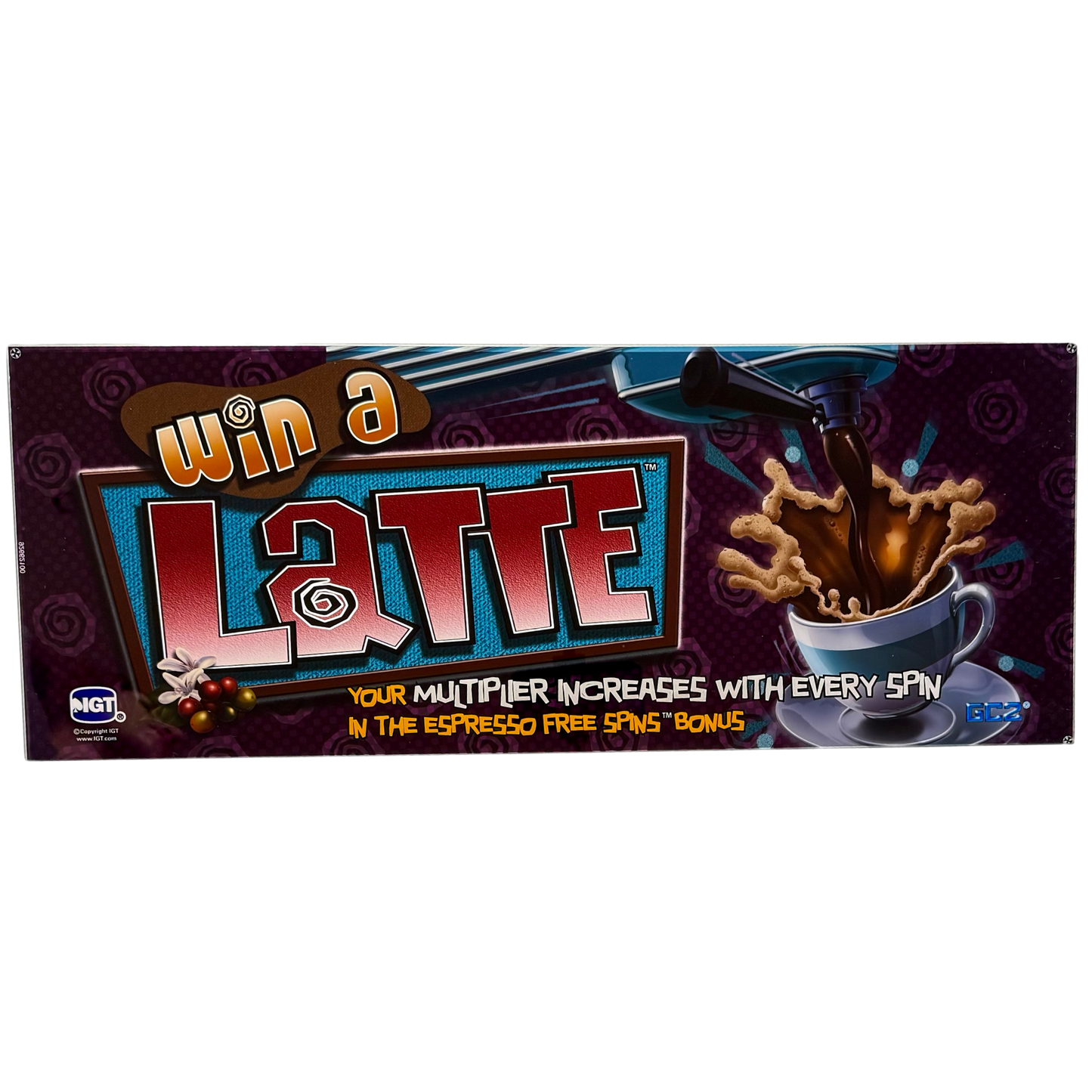 Win A Latte Slot Glass