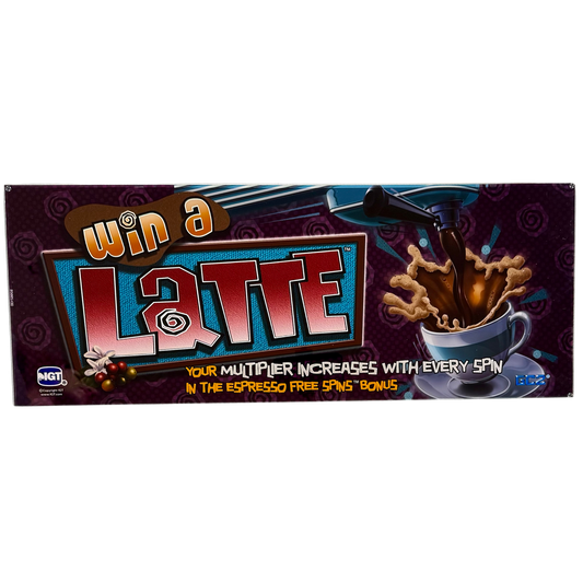 Win A Latte Slot Glass