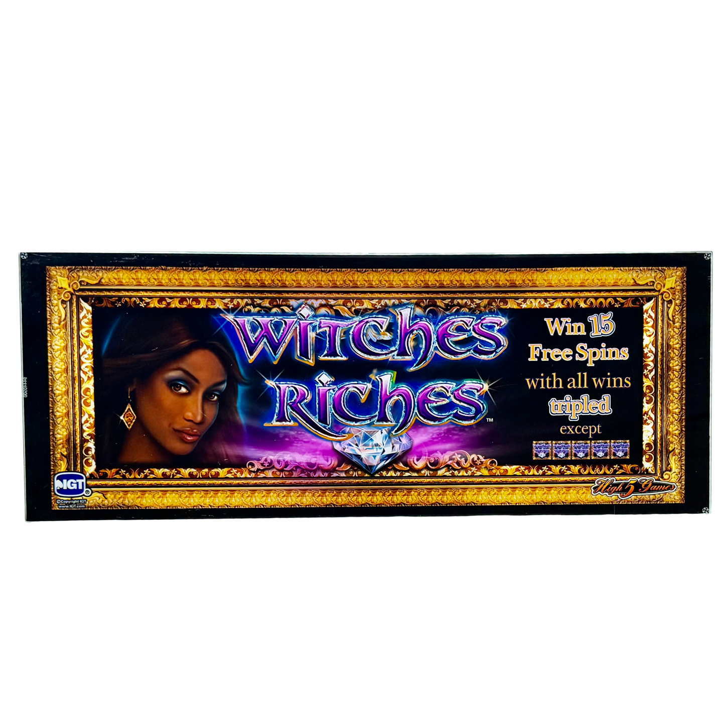 Witches Riches Slot Glass