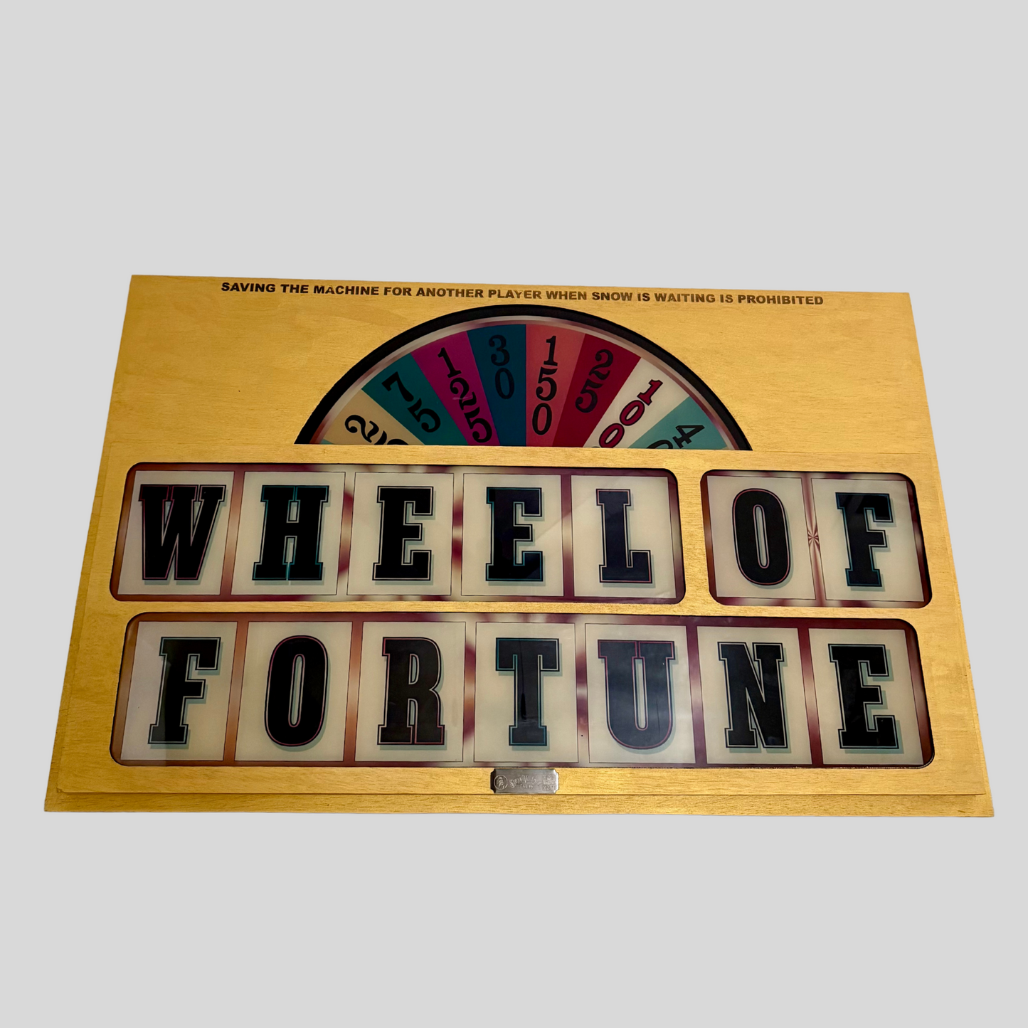 Wheel Of Fortune Slot Retro Acrylic