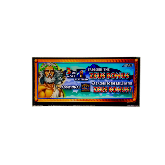 Zeus Slot Glass