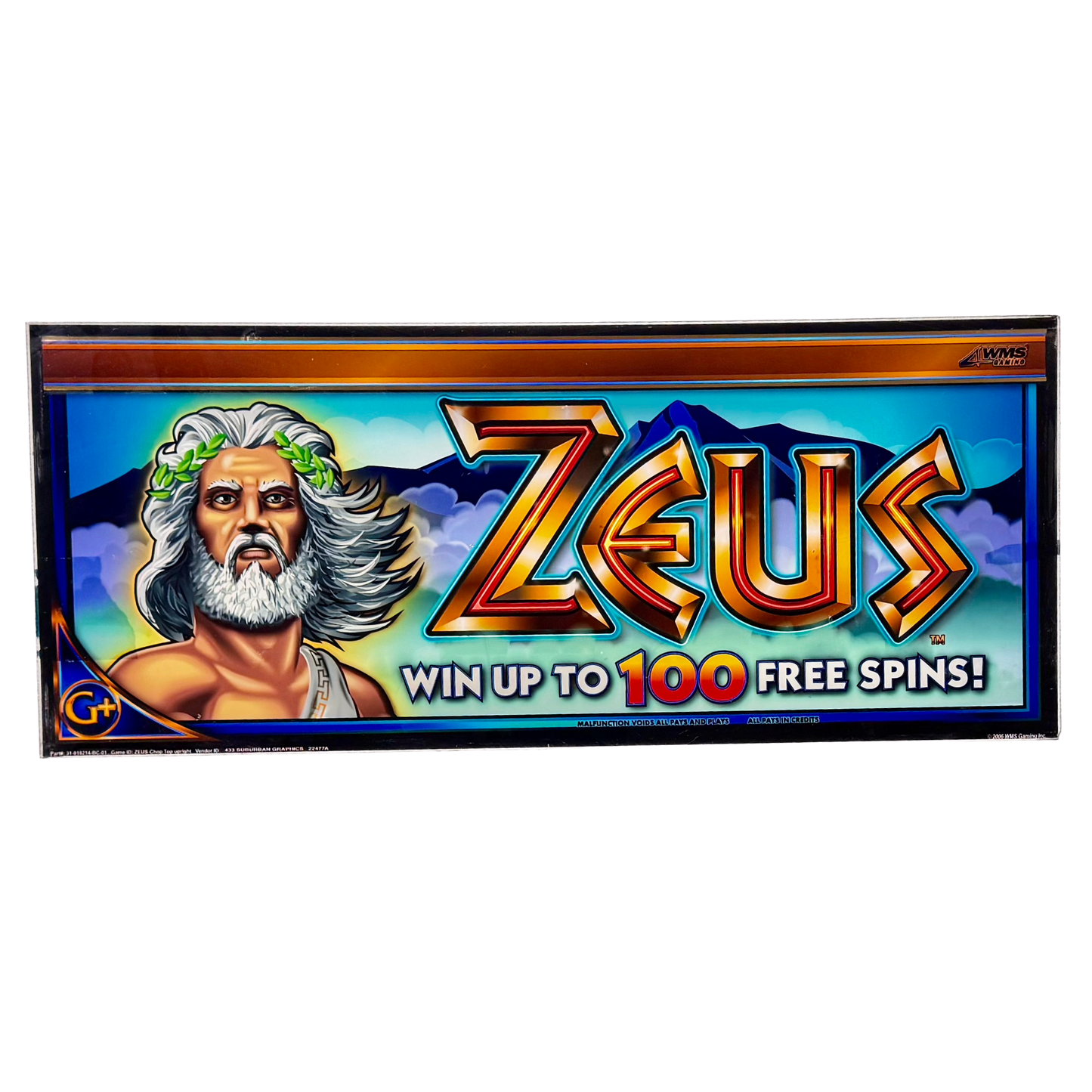 Zeus Slot Glass