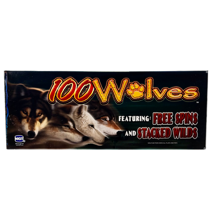 100 Wolves Slot Glass