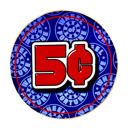 5¢ Wheel Of Fortune Slot Retro Acrylic