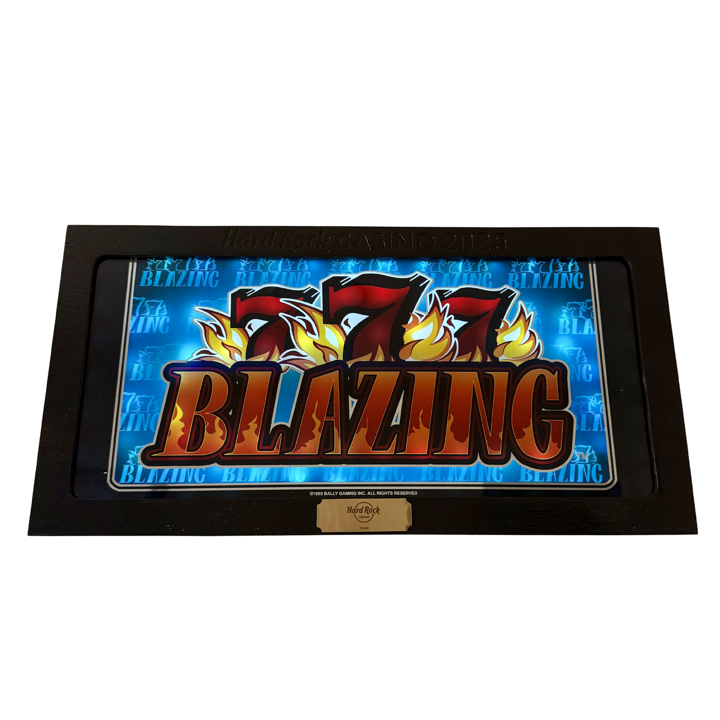 777 Blazing Double Slot Glass
