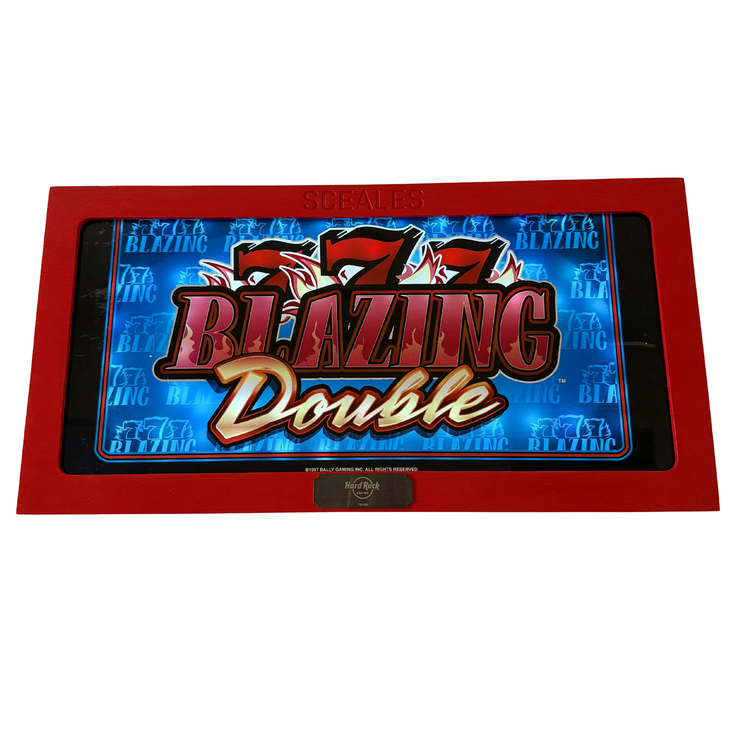 777 Blazing Double Slot Glass