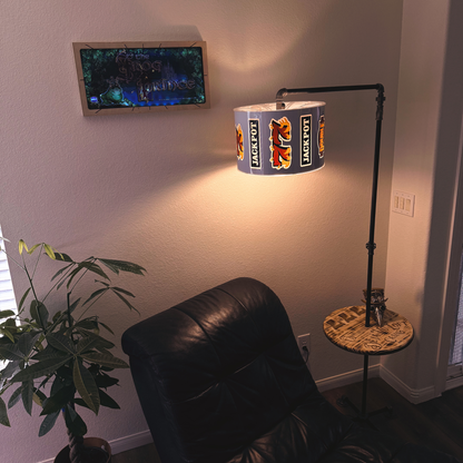 Slot Reel Industrial Lamp — Handmade Casino Artifact