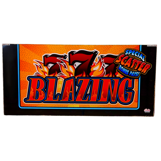 777 Blazing Orange Slot Glass