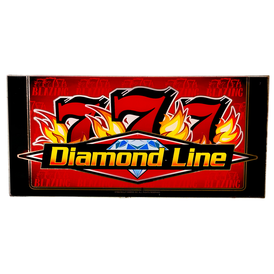 777 Diamond Line Slot Glass