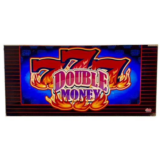 777 Double Money Slot Glass