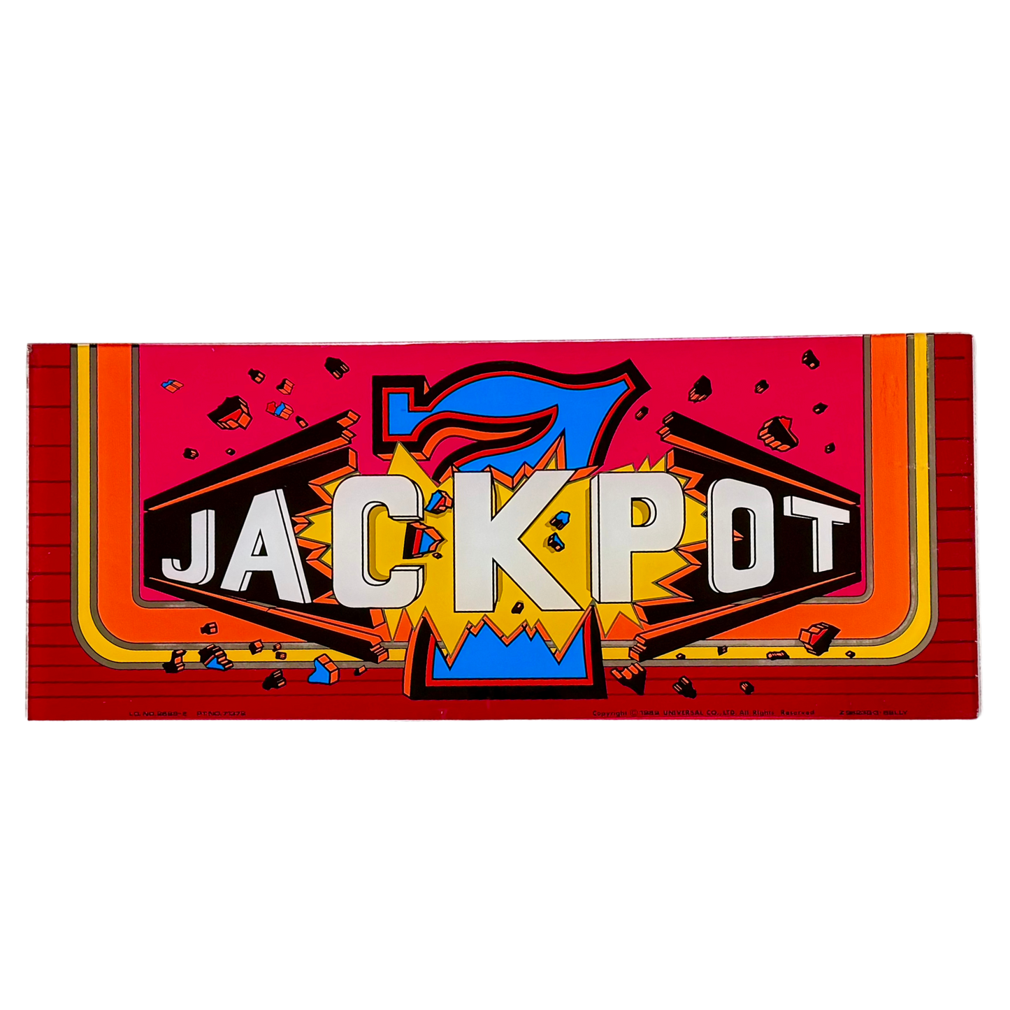 Jackpot 7 Retro Slot Glass