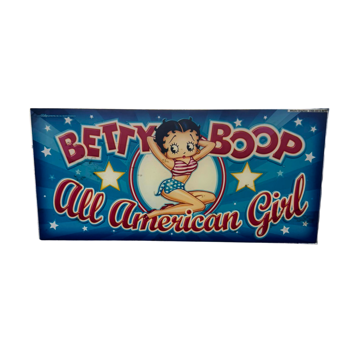 Betty Boop - All American Girl Slot Glass