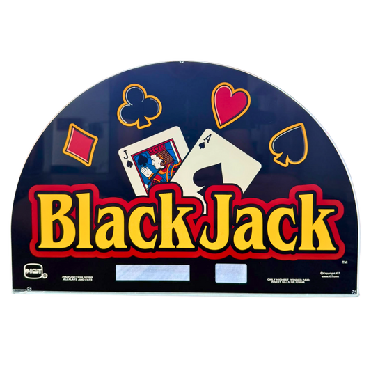 Blackjack Slot Glass