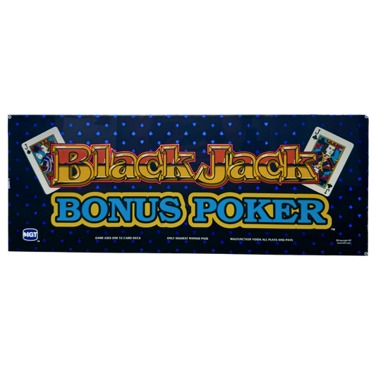 Blackjack Bonus Poker Slot Glass