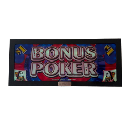 Bonus Poker Slot Glass