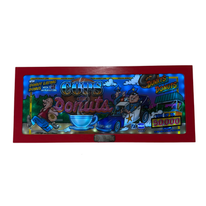 Cops And Donuts Slot Glass