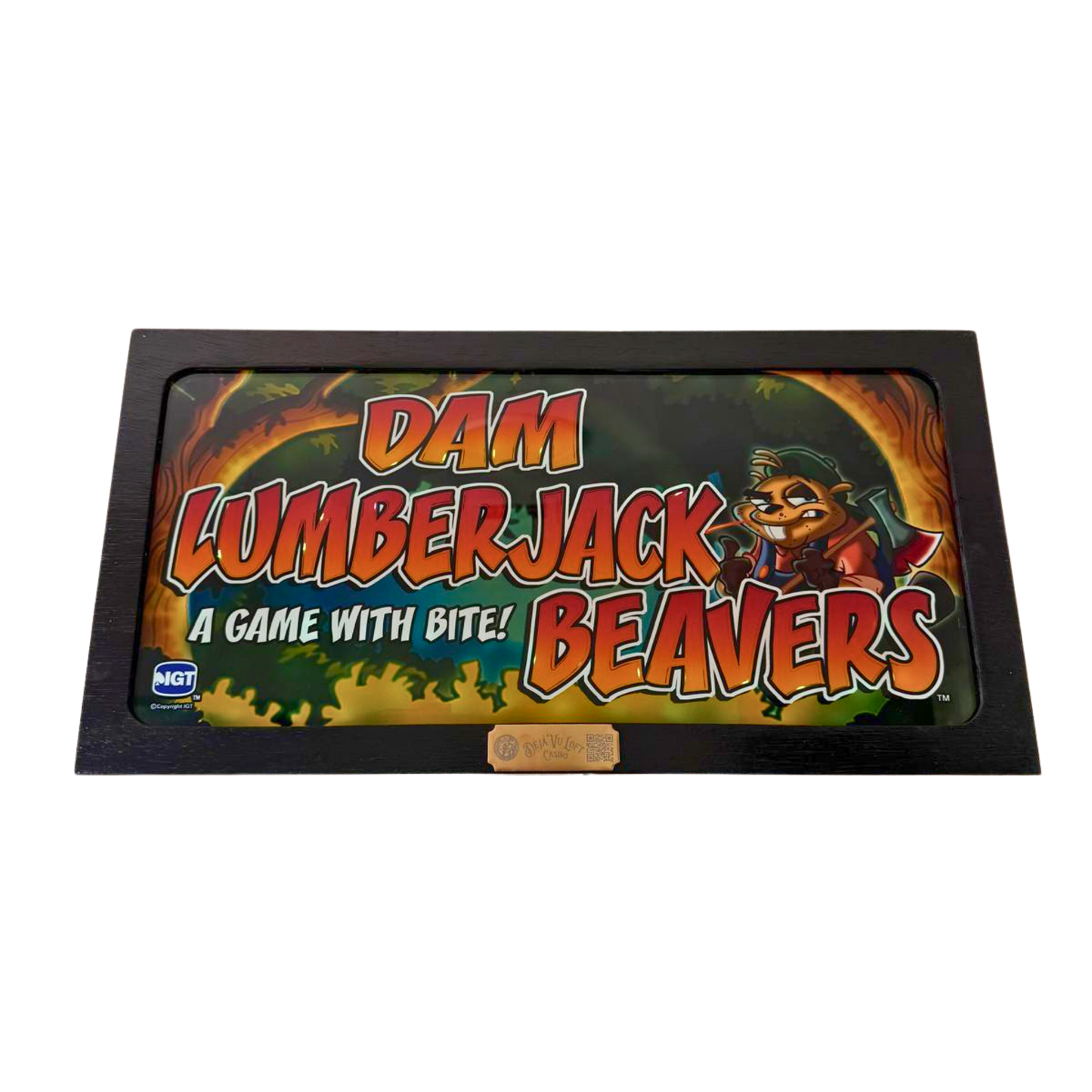 Dam Lumberjack Beavers Slot Glass