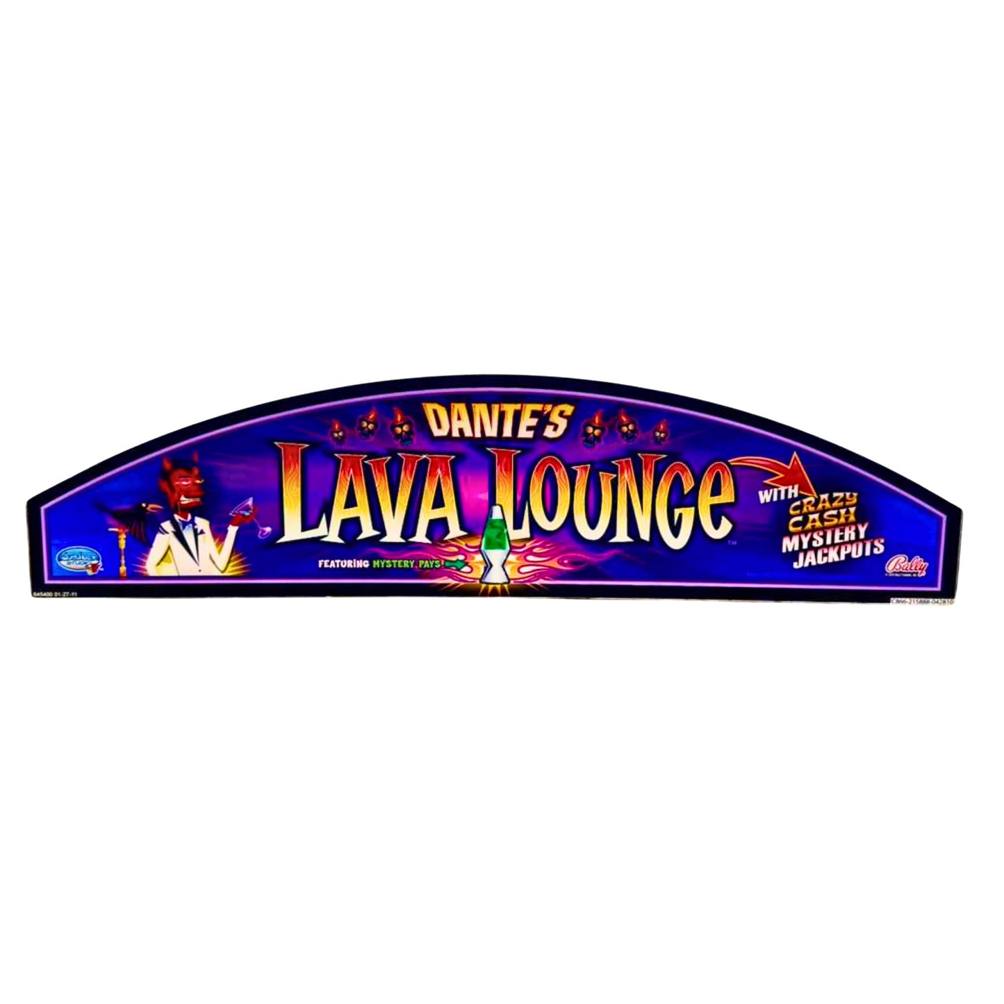 Dante's Lava Lounge Slot Glass