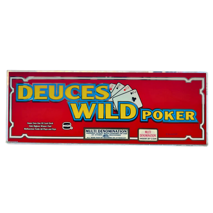 Deuces Wild Poker Slot Glass