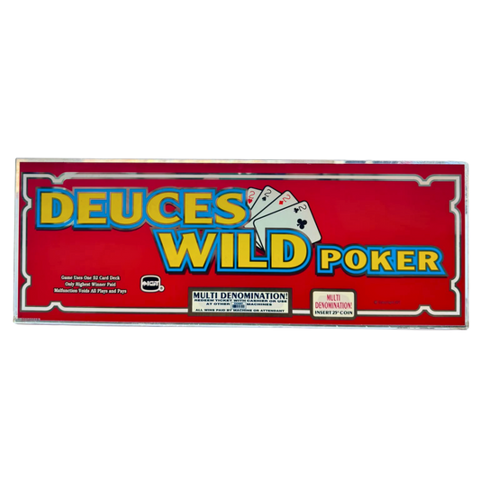 Deuces Wild Poker Slot Glass