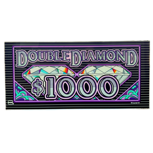 Double Diamond $1000 Slot Glass