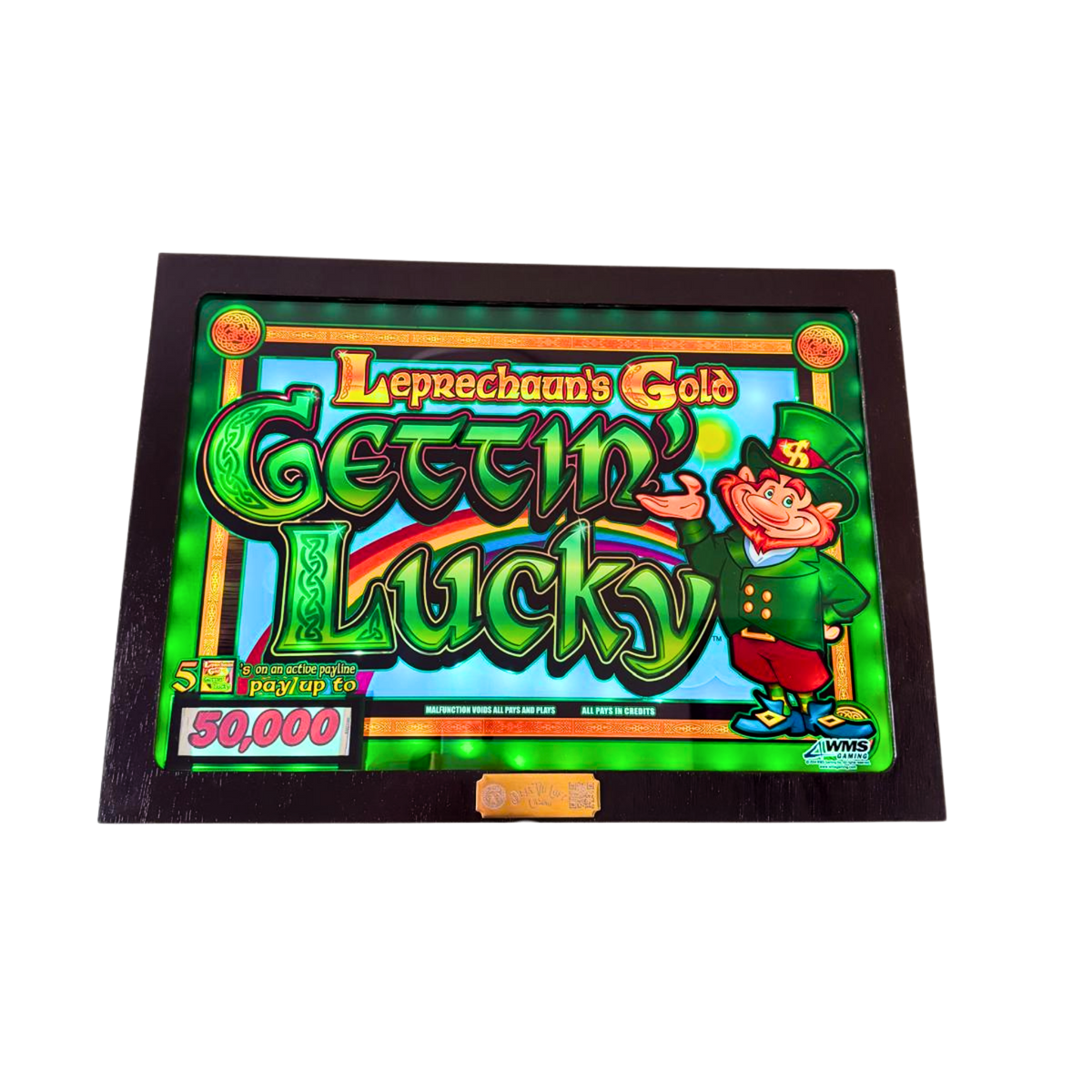 Gettin' Lucky Jumbo Slot Glass