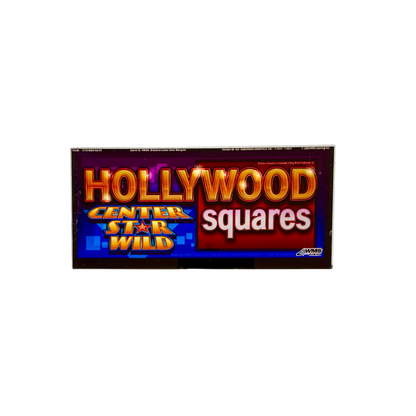 Hollywood Squares Slot Glass