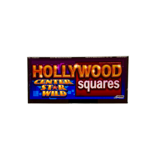 Hollywood Squares Slot Glass