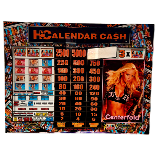Hooters Calendar Cash Jumbo Slot Glass