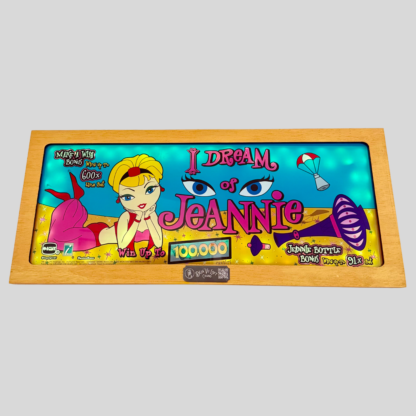 I Dream Of Jeannie Slot Glass