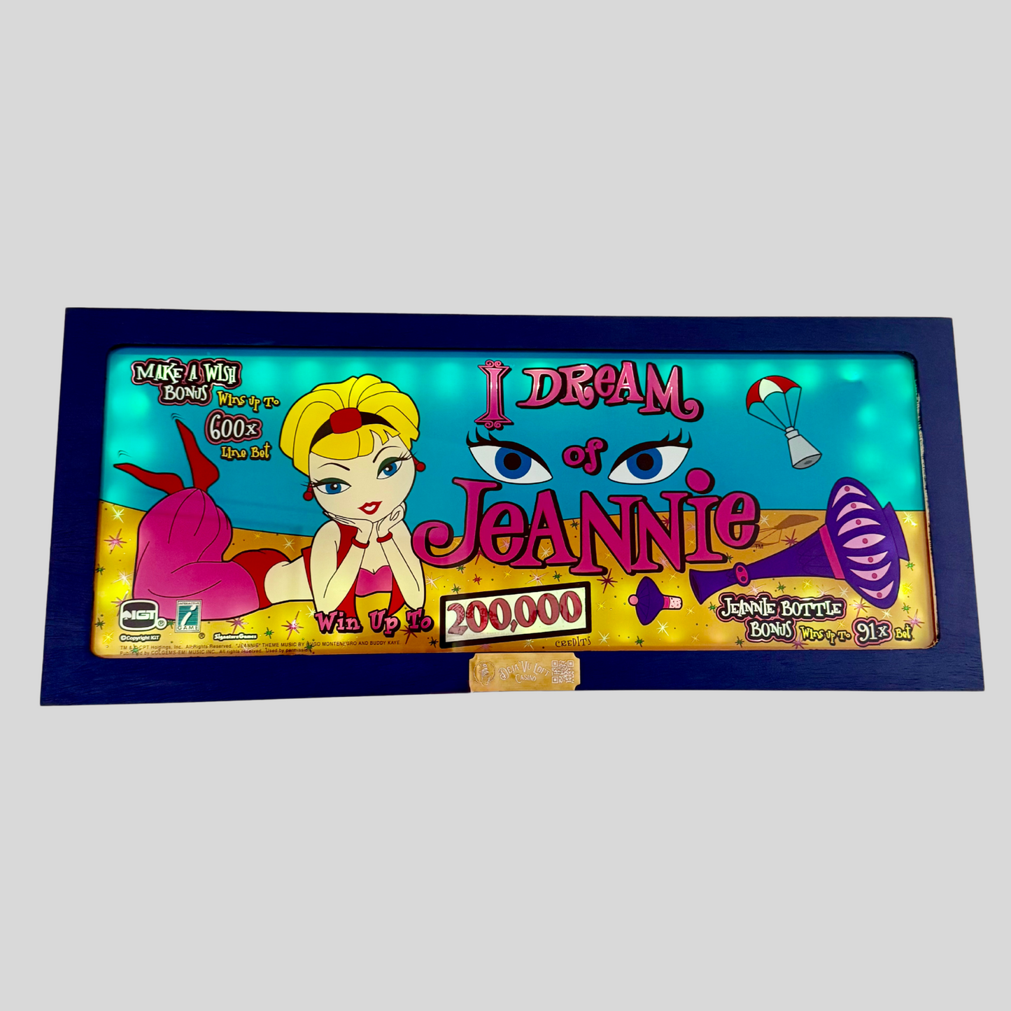 I Dream Of Jeannie Slot Glass