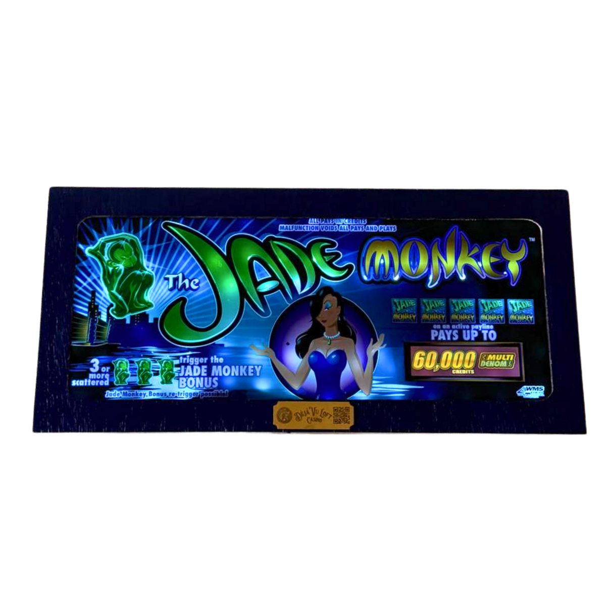 Jade Monkey Slot Glass