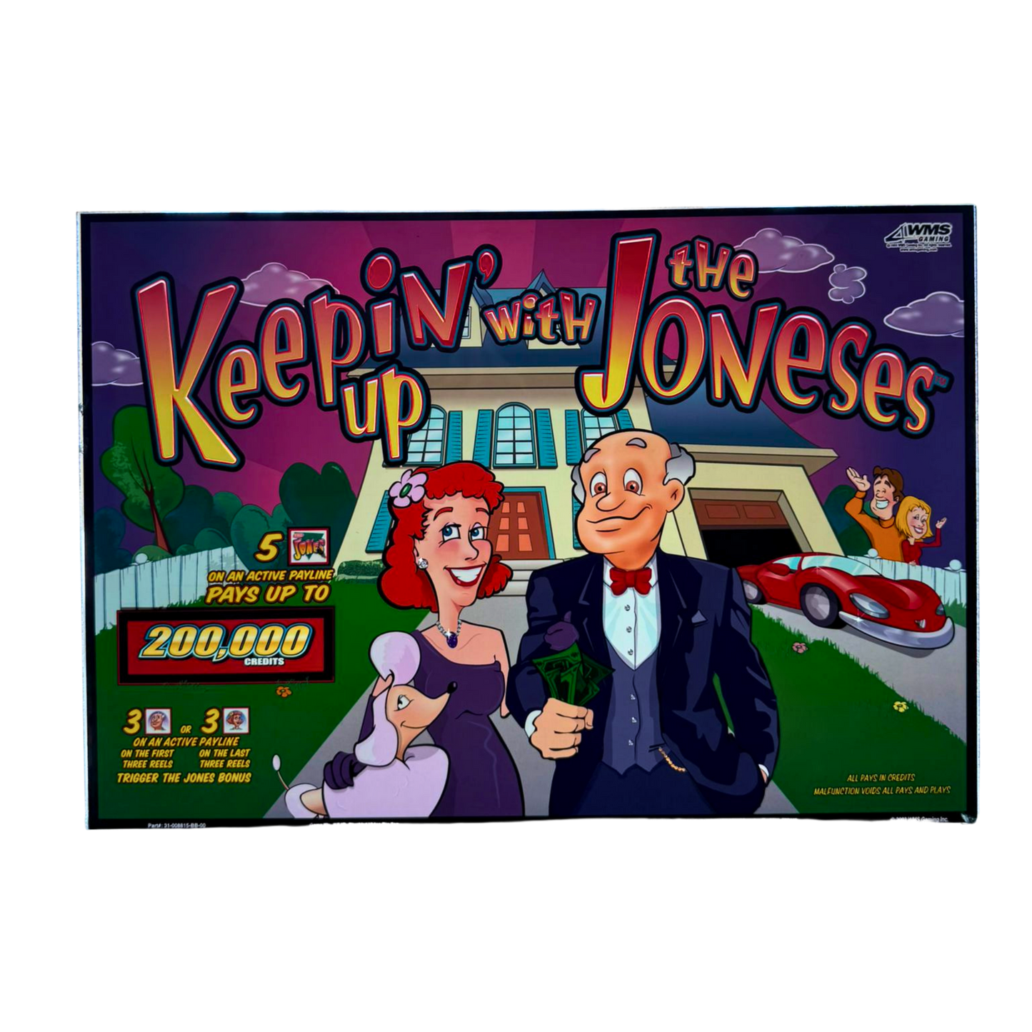 Keepin' Up With The Joneses Jumbo Slot Glass