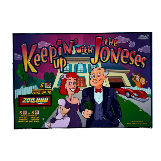 Keepin' Up With The Joneses Jumbo Slot Glass