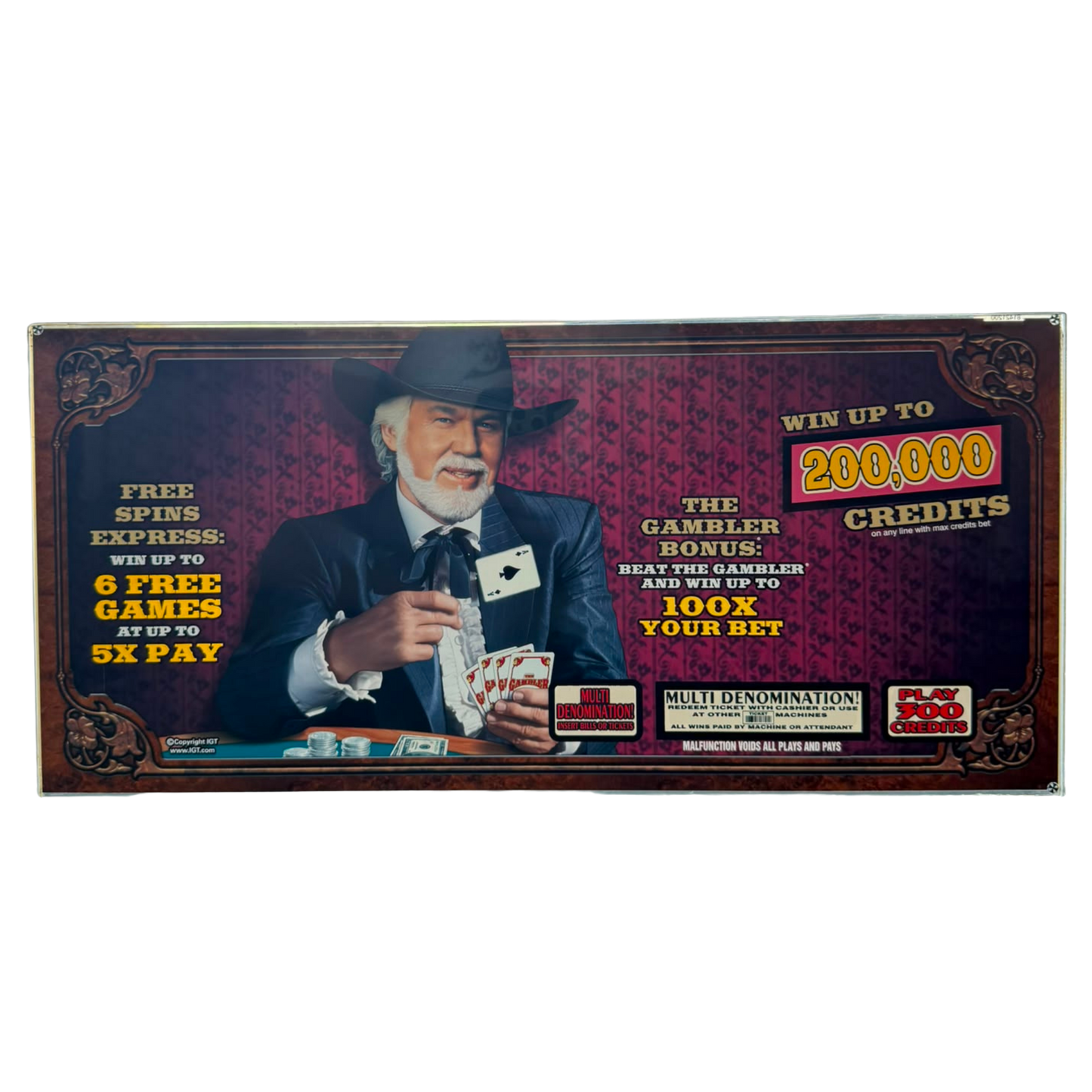 Kenny Rogers Slot Glass