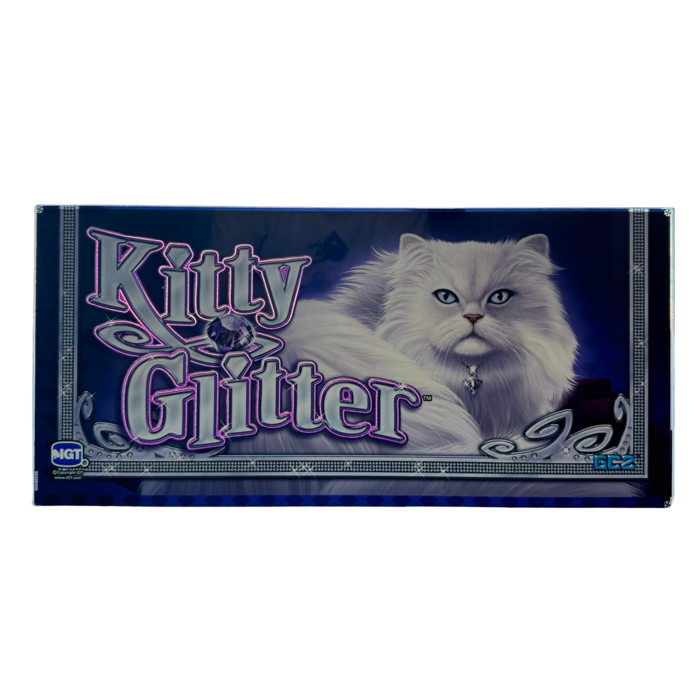 Kitty Glitter Slot Glass