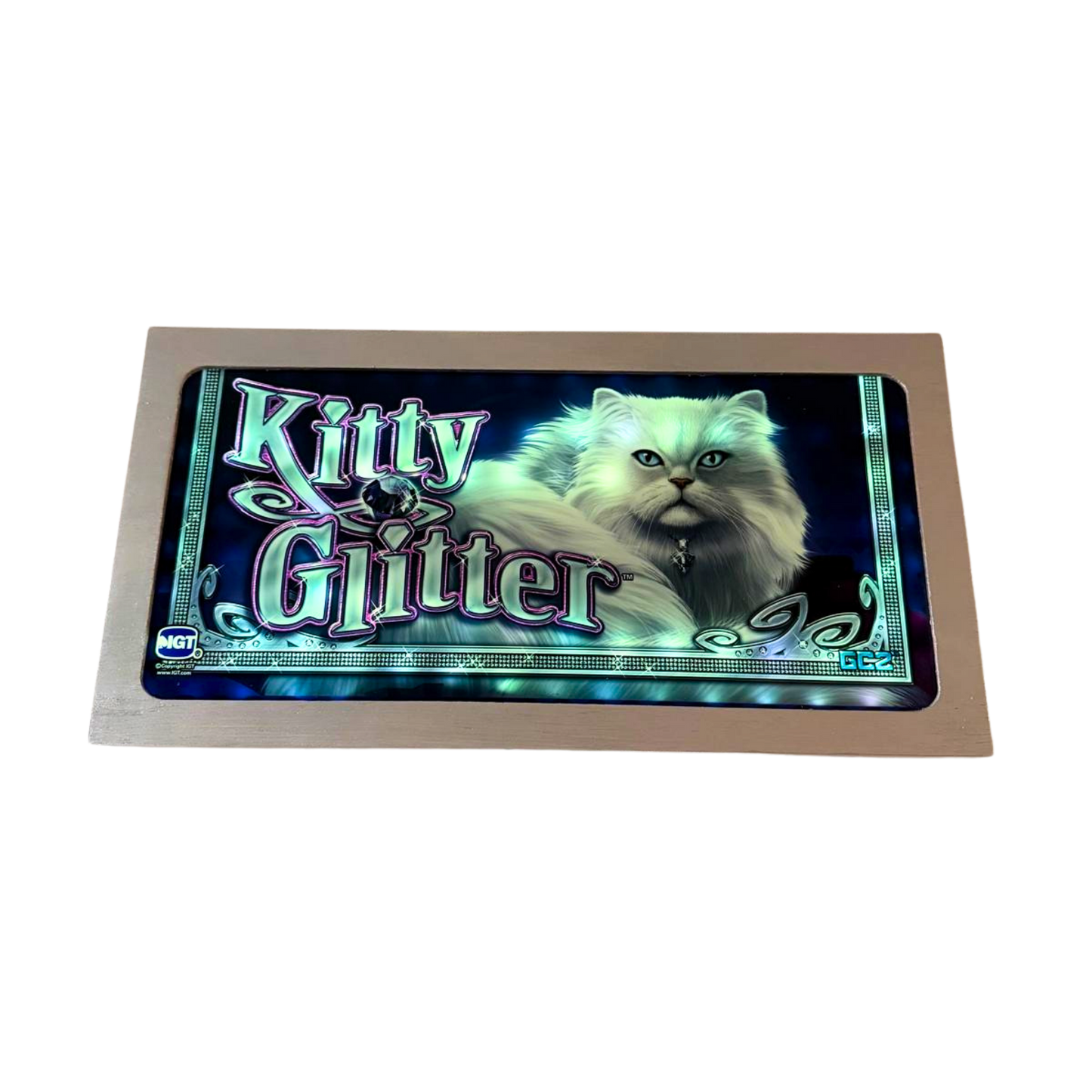 Kitty Glitter Slot Glass