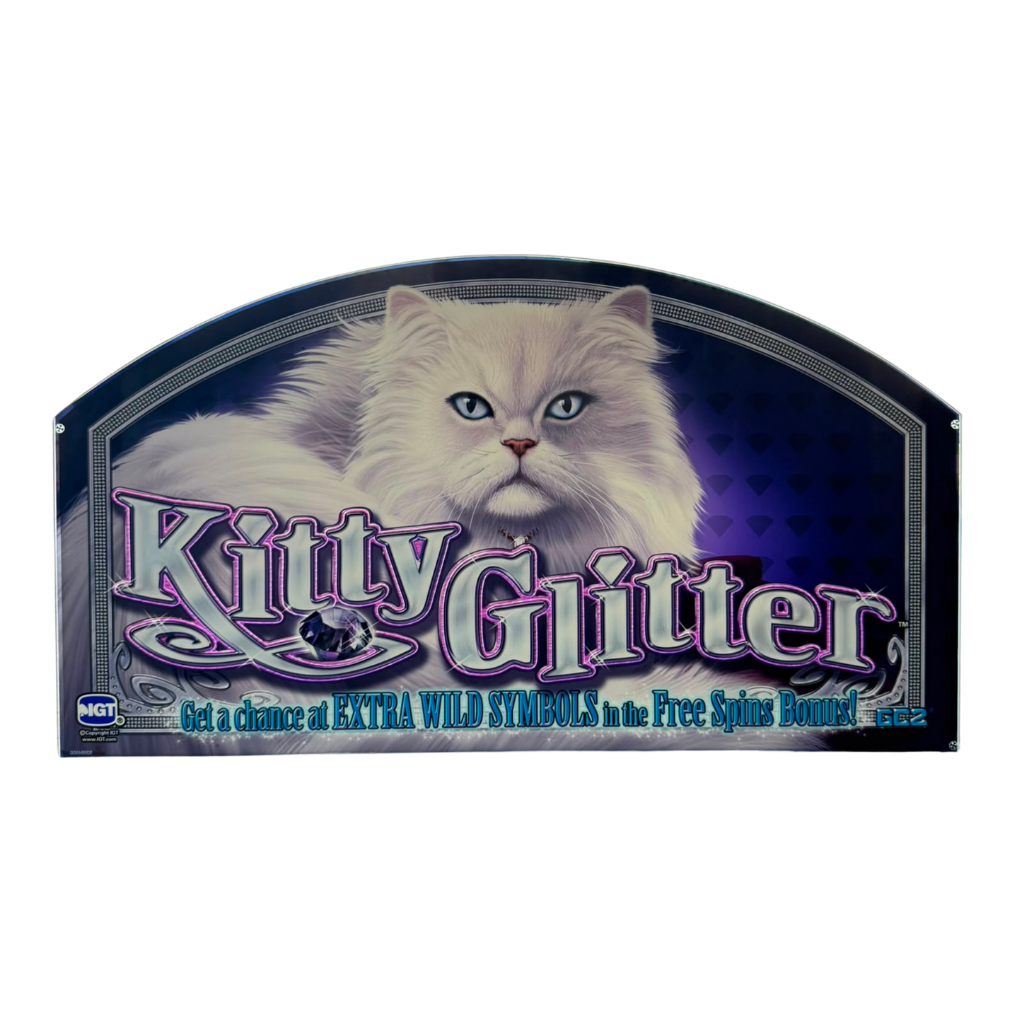 Kitty Glitter Slot Glass