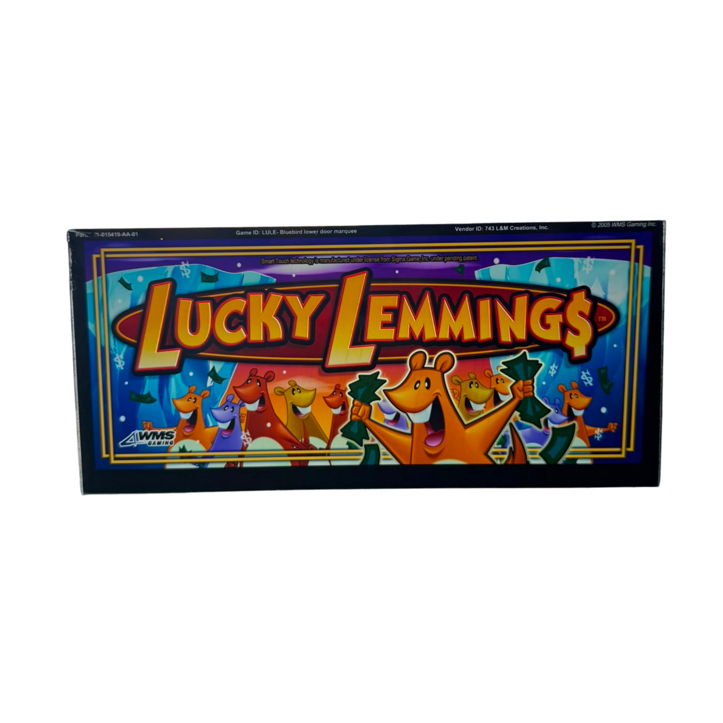 Lucky Lemmings Slot Glass