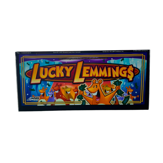Lucky Lemmings Slot Glass