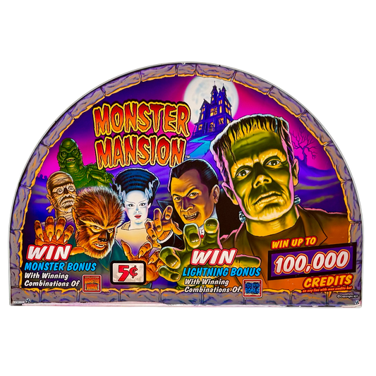 Monster Mansion Slot Glass