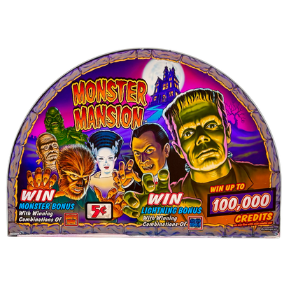 Monster Mansion Slot Glass
