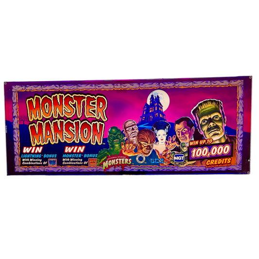 Monster Mansion Slot Glass