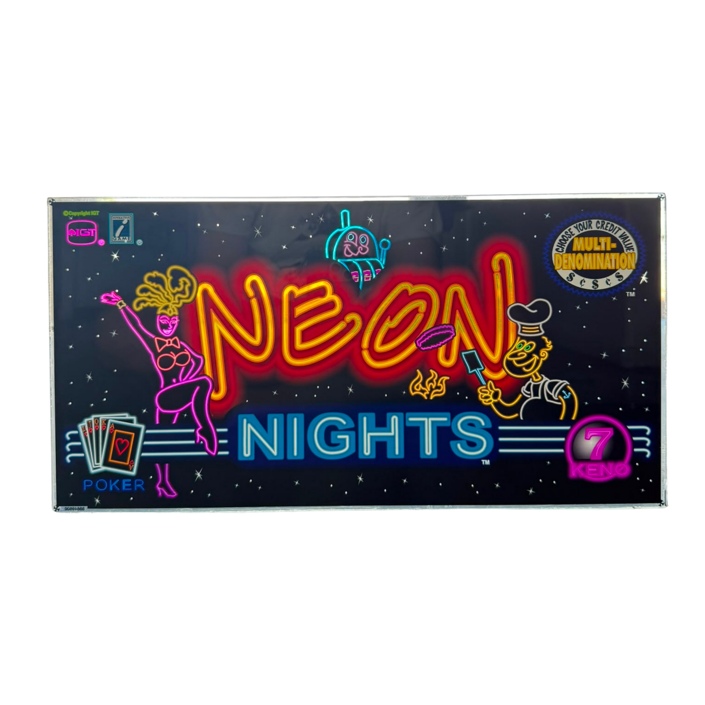Neon Nights Slot Glass