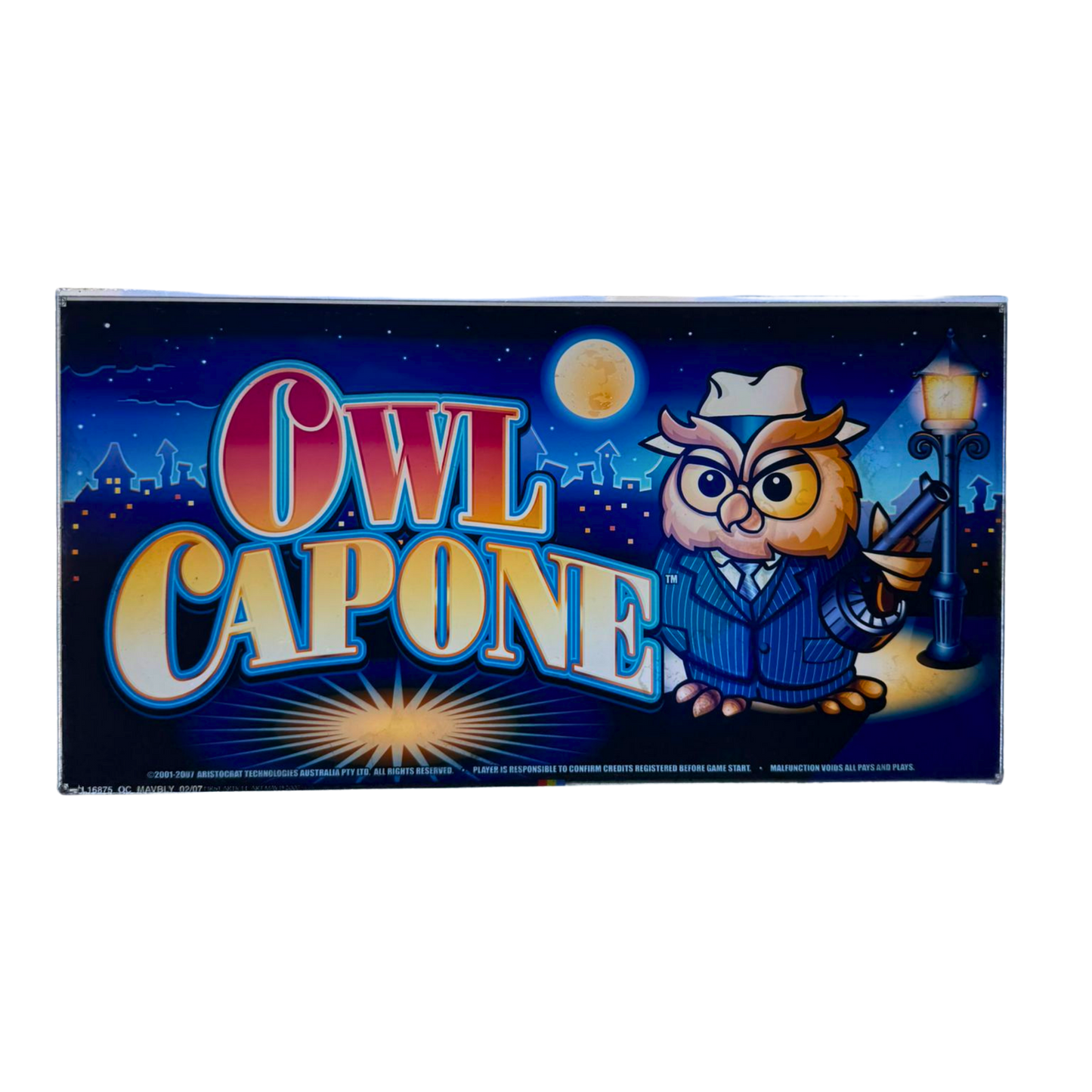 Owl Capone Slot Retro Acrylic