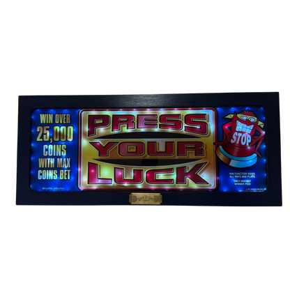 Press Your Luck Slot Glass