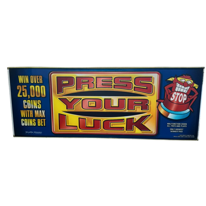 Press Your Luck Slot Glass